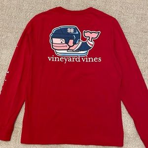 Boys Vineyard Vines Hockey Whale Long-Sleeve Pocket Tee